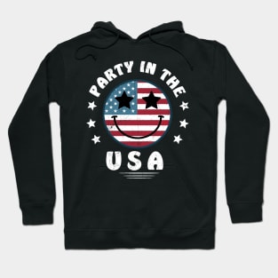 Party In The Usa 4Th Of July Preppy Smile Shirts Men Women Hoodie